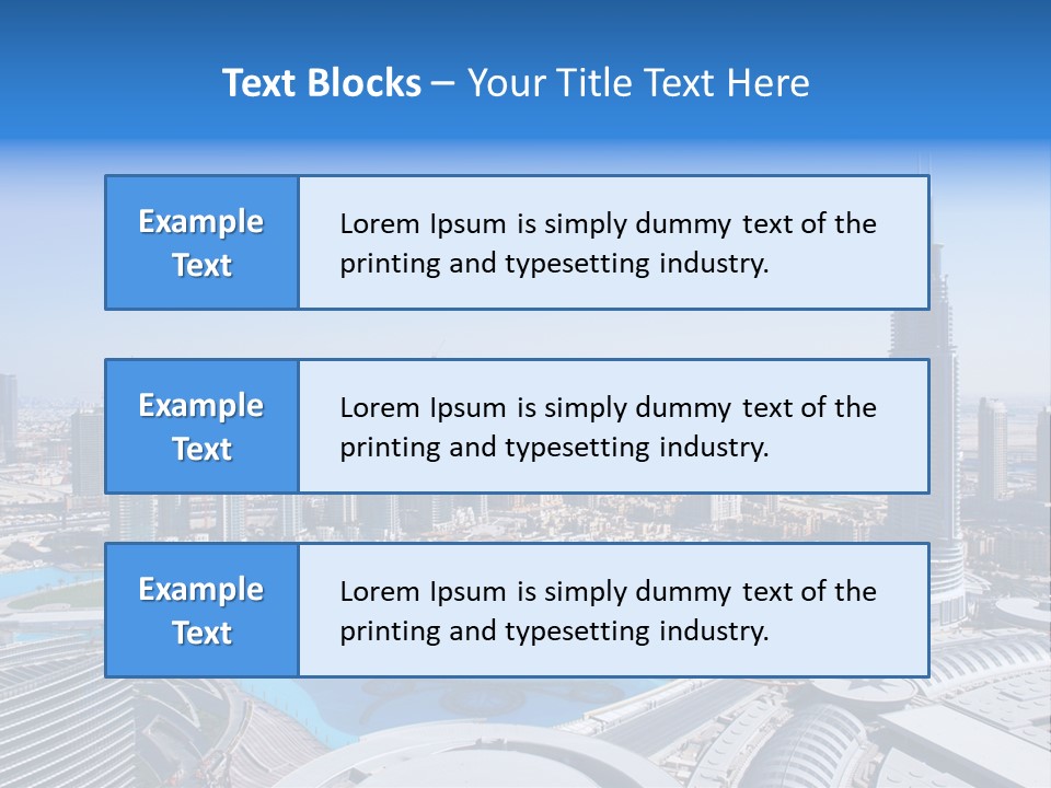 Downtown Exterior Hotel PowerPoint Template