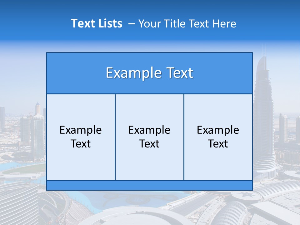 Downtown Exterior Hotel PowerPoint Template
