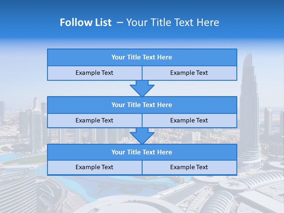 Downtown Exterior Hotel PowerPoint Template