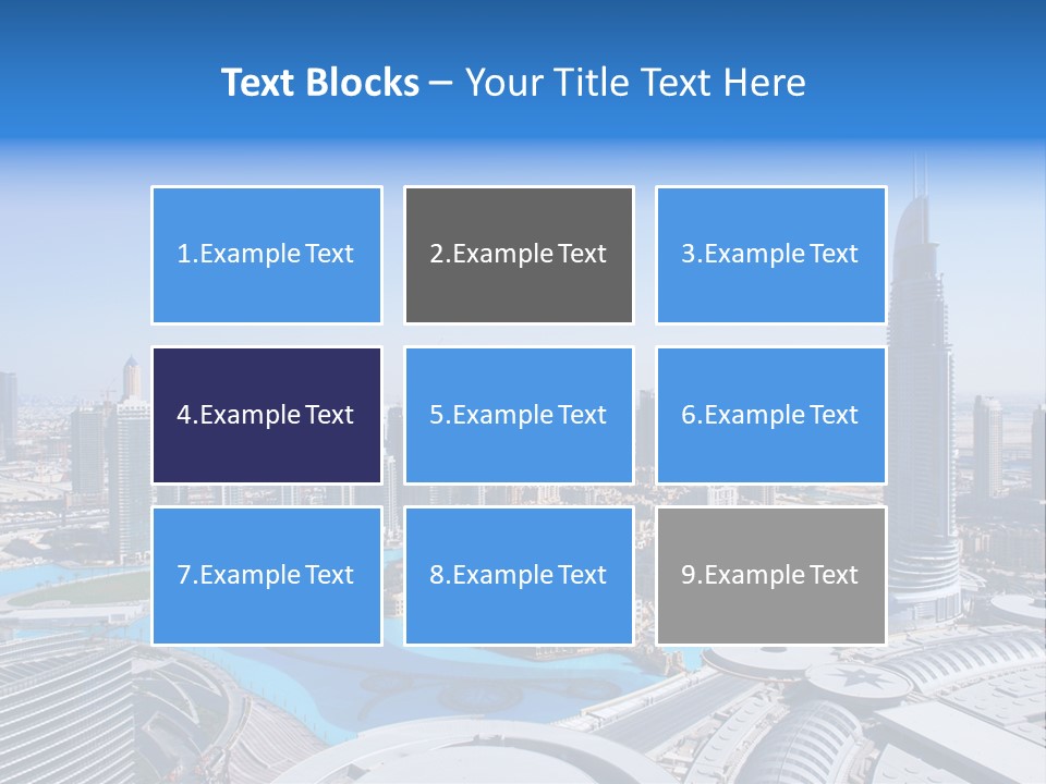 Downtown Exterior Hotel PowerPoint Template
