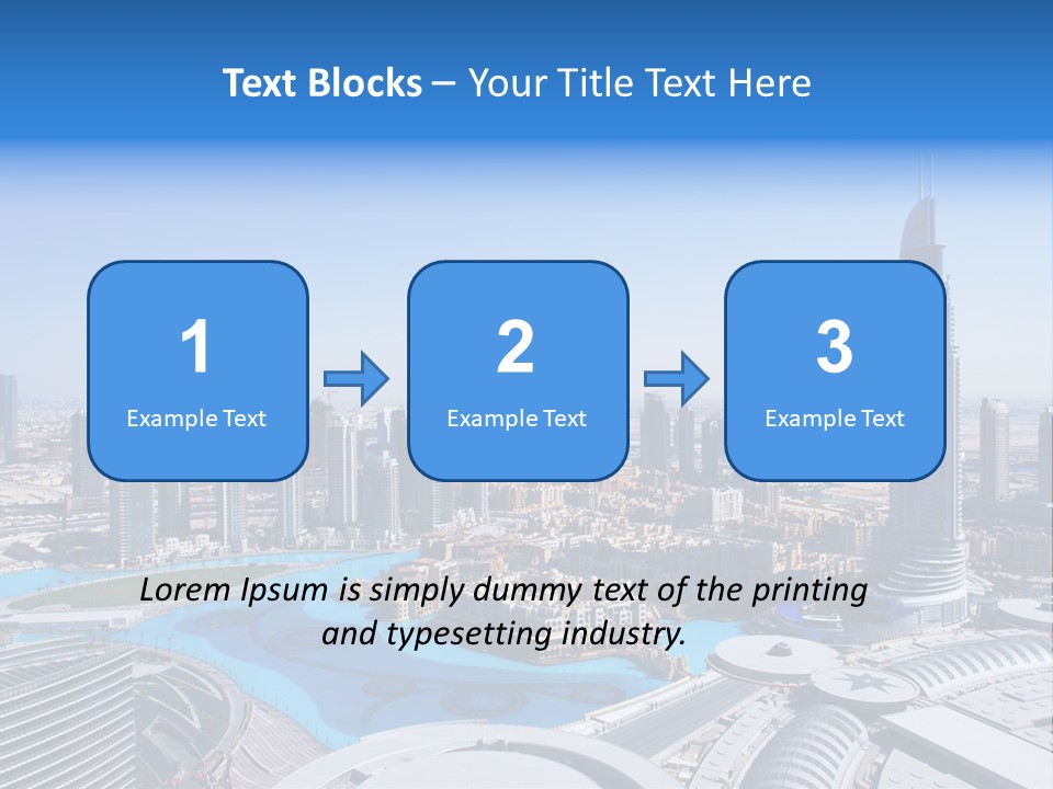 Downtown Exterior Hotel PowerPoint Template