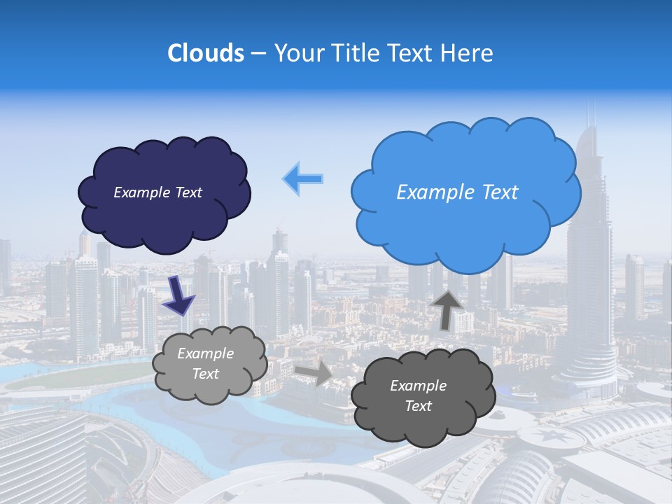 Downtown Exterior Hotel PowerPoint Template
