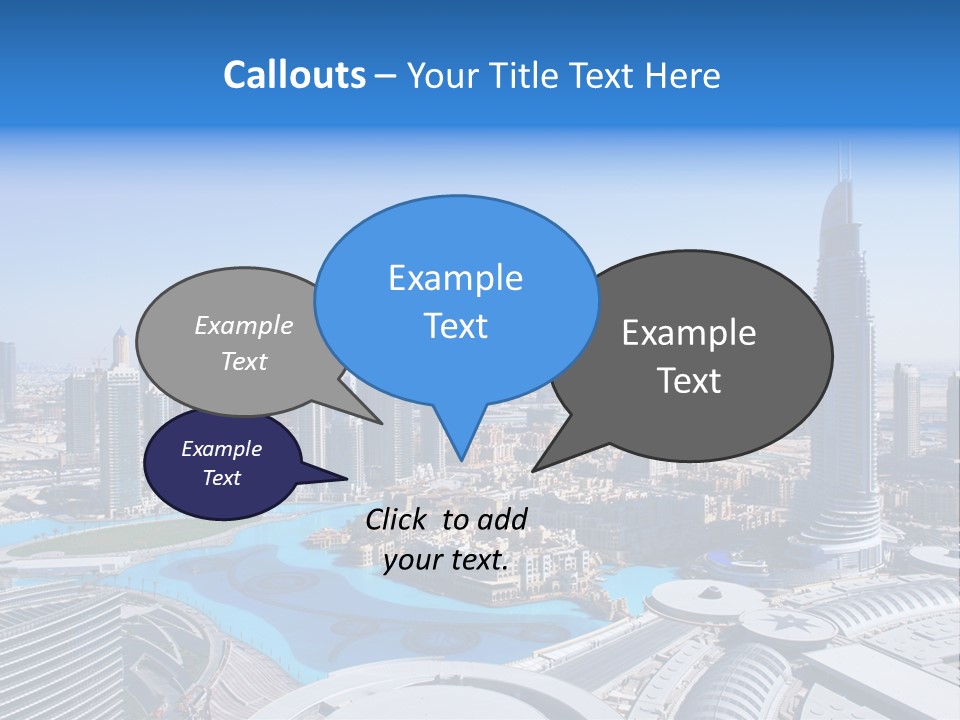 Downtown Exterior Hotel PowerPoint Template