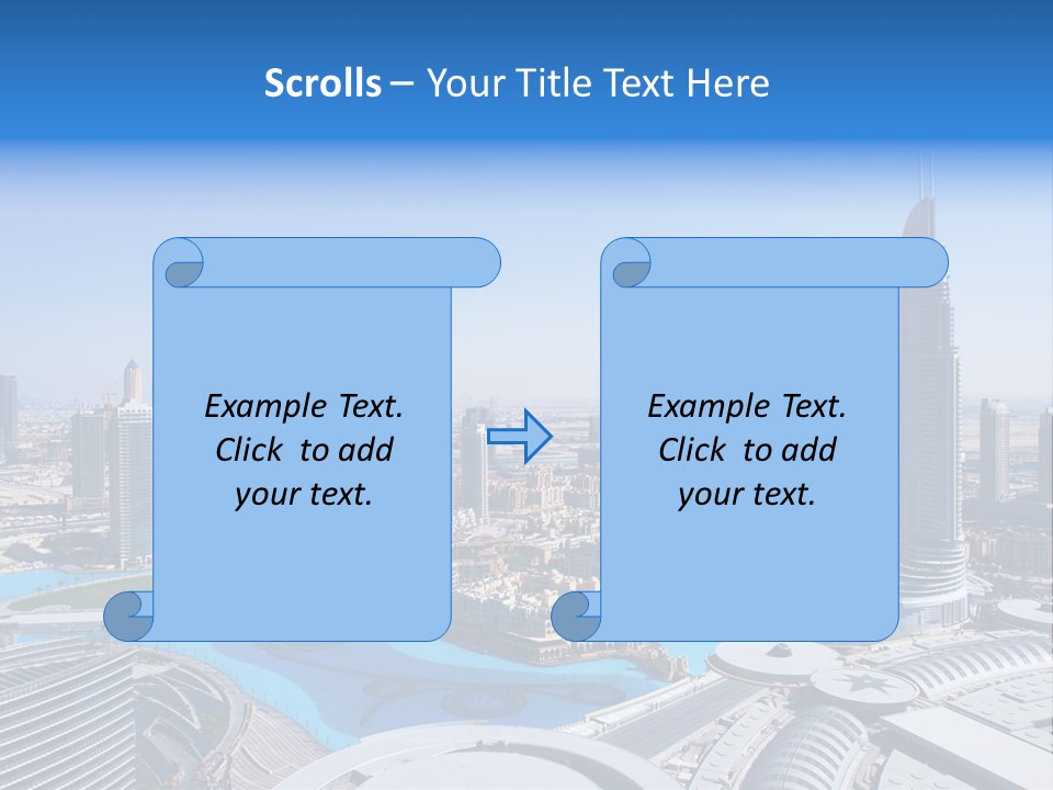 Downtown Exterior Hotel PowerPoint Template