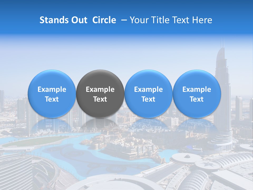 Downtown Exterior Hotel PowerPoint Template