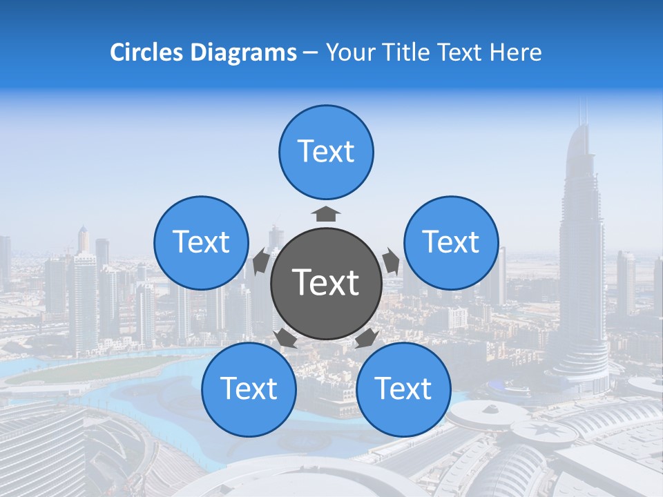 Downtown Exterior Hotel PowerPoint Template