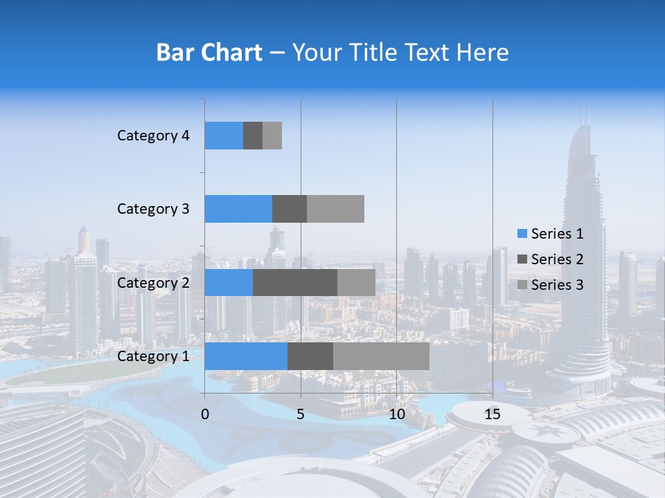 Downtown Exterior Hotel PowerPoint Template