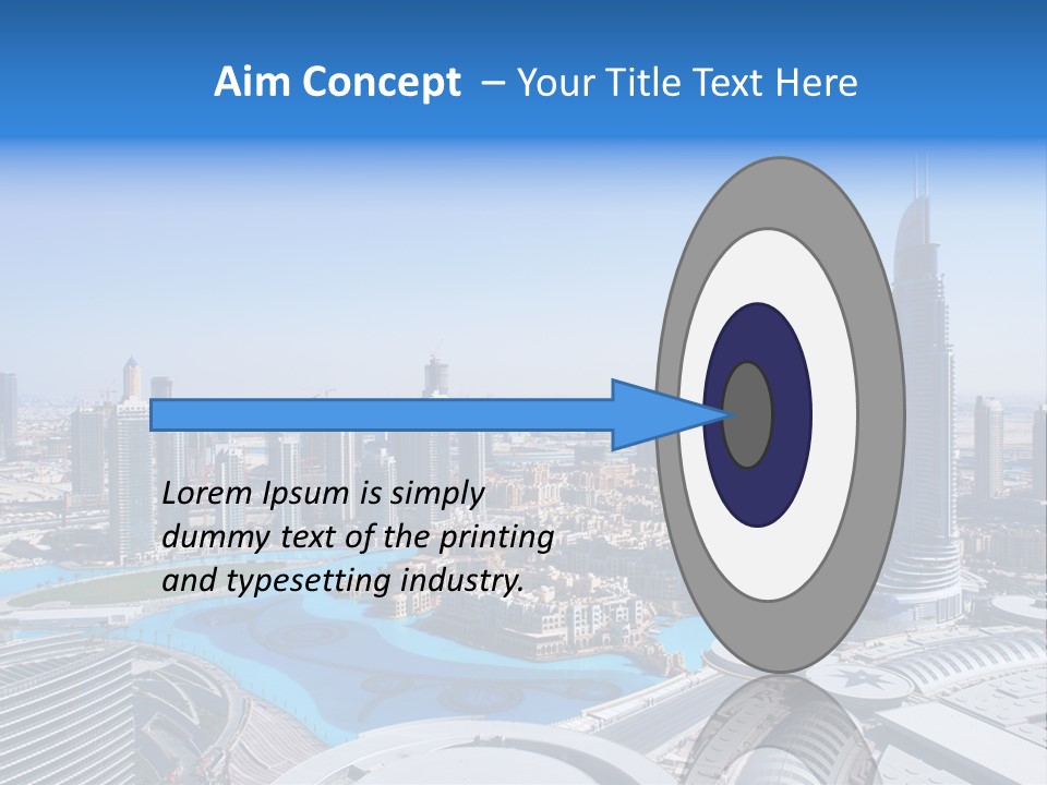 Downtown Exterior Hotel PowerPoint Template