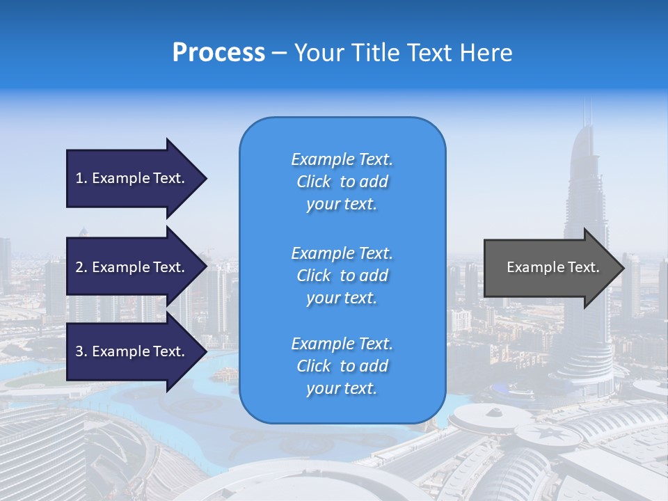 Downtown Exterior Hotel PowerPoint Template