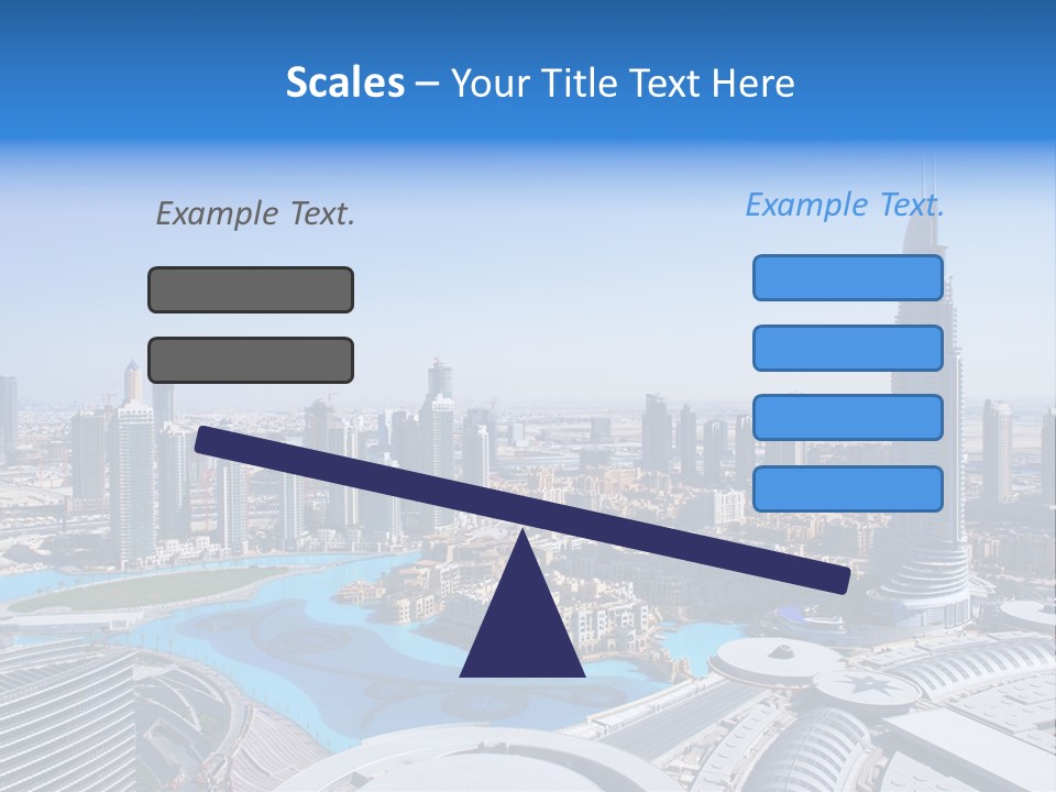 Downtown Exterior Hotel PowerPoint Template