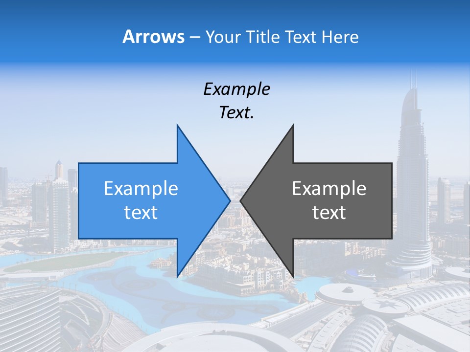 Downtown Exterior Hotel PowerPoint Template