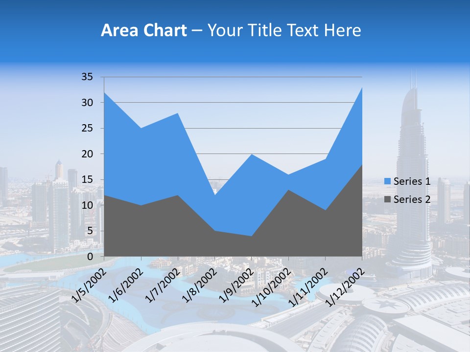 Downtown Exterior Hotel PowerPoint Template