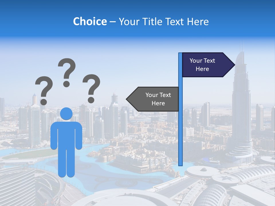 Downtown Exterior Hotel PowerPoint Template