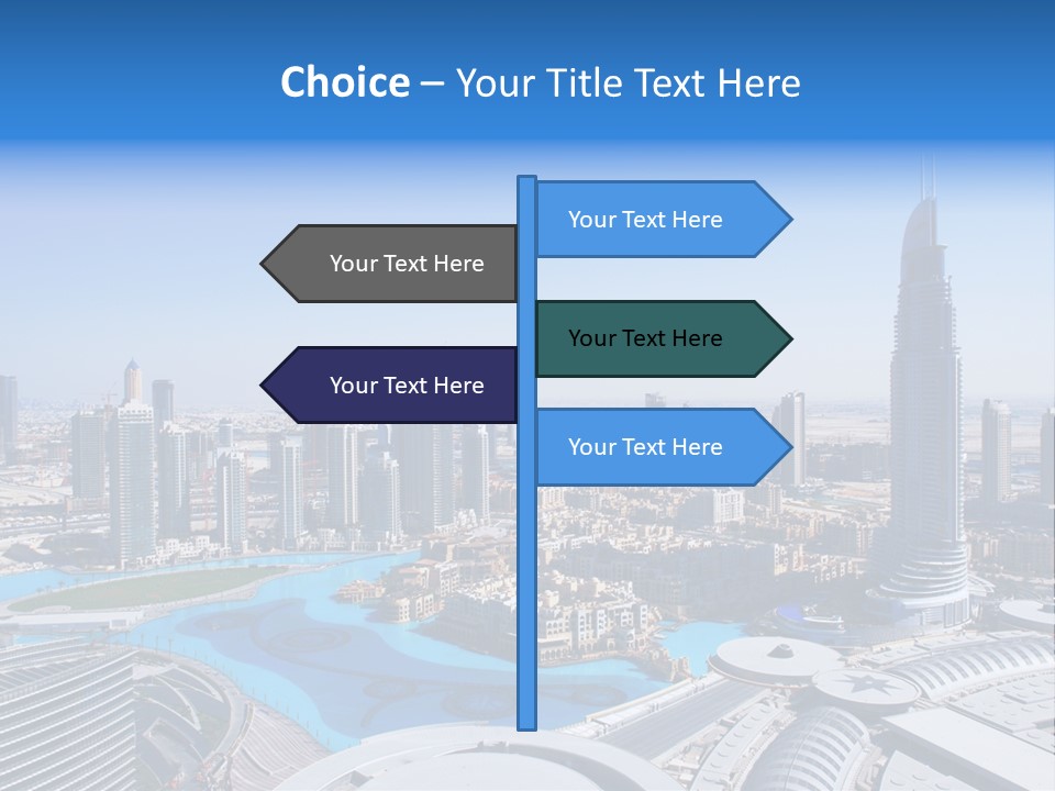 Downtown Exterior Hotel PowerPoint Template