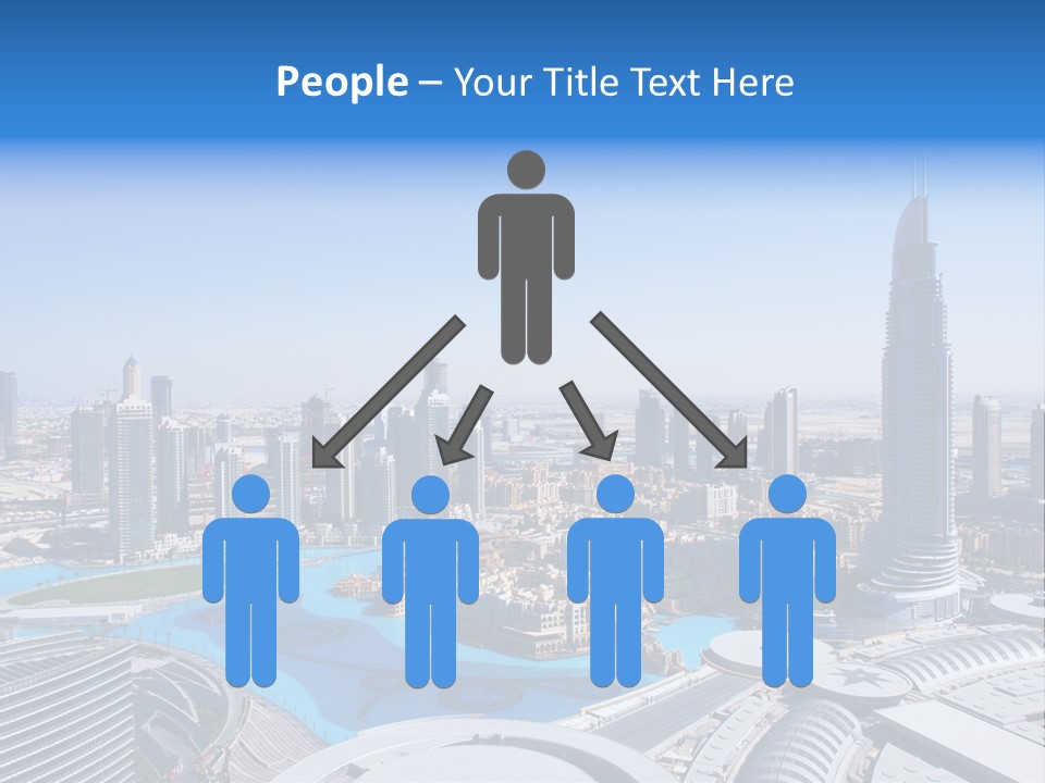 Downtown Exterior Hotel PowerPoint Template