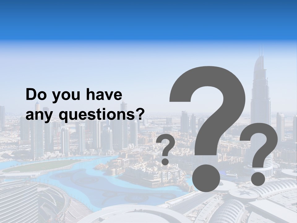 Downtown Exterior Hotel PowerPoint Template