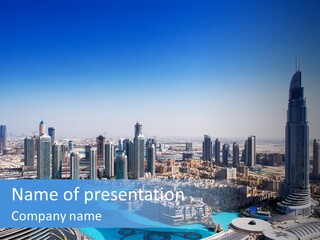 Structure Arabian Building PowerPoint Template