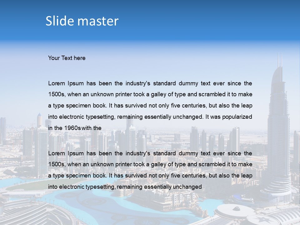 Structure Arabian Building PowerPoint Template