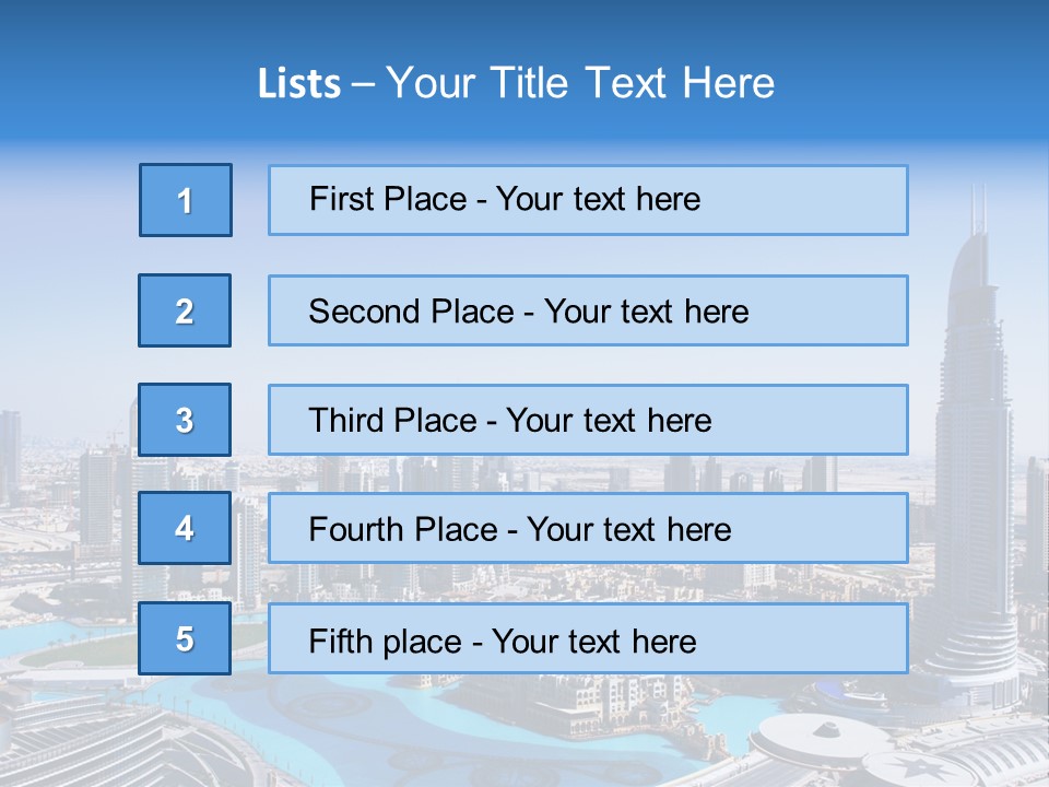 Structure Arabian Building PowerPoint Template
