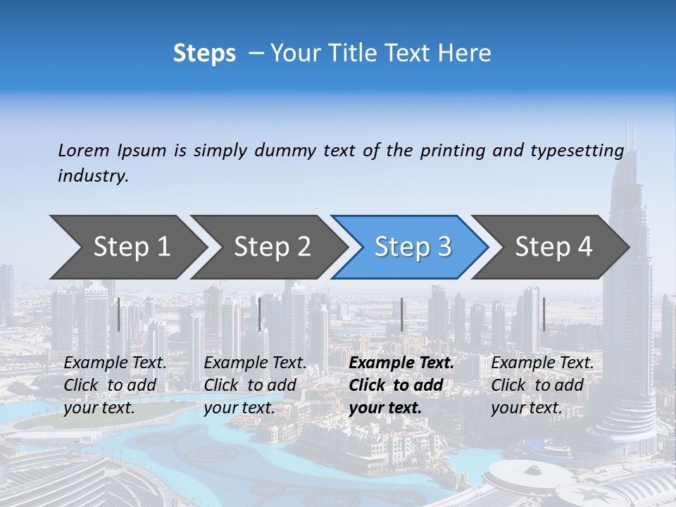 Structure Arabian Building PowerPoint Template