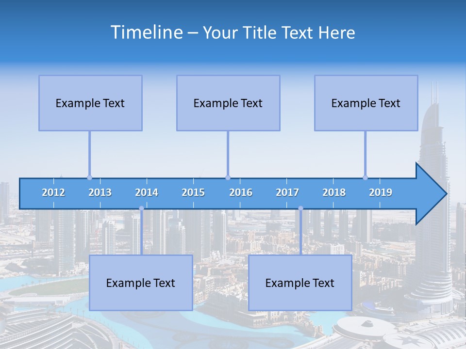 Structure Arabian Building PowerPoint Template