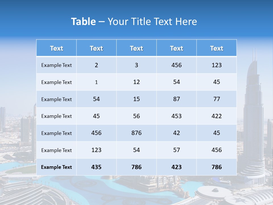 Structure Arabian Building PowerPoint Template