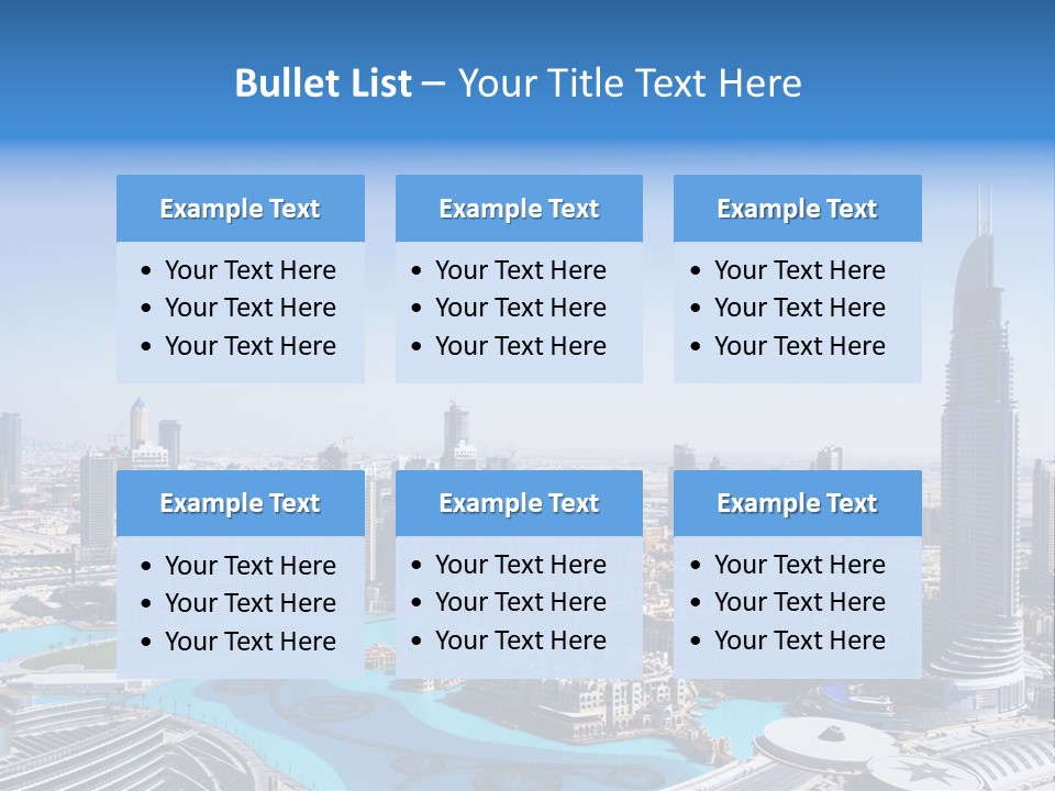 Structure Arabian Building PowerPoint Template