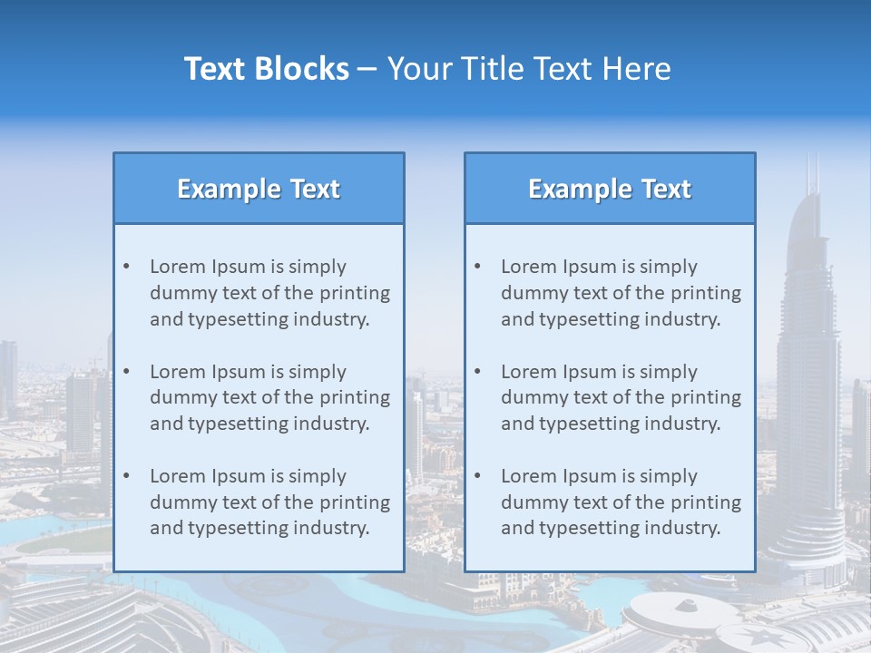 Structure Arabian Building PowerPoint Template