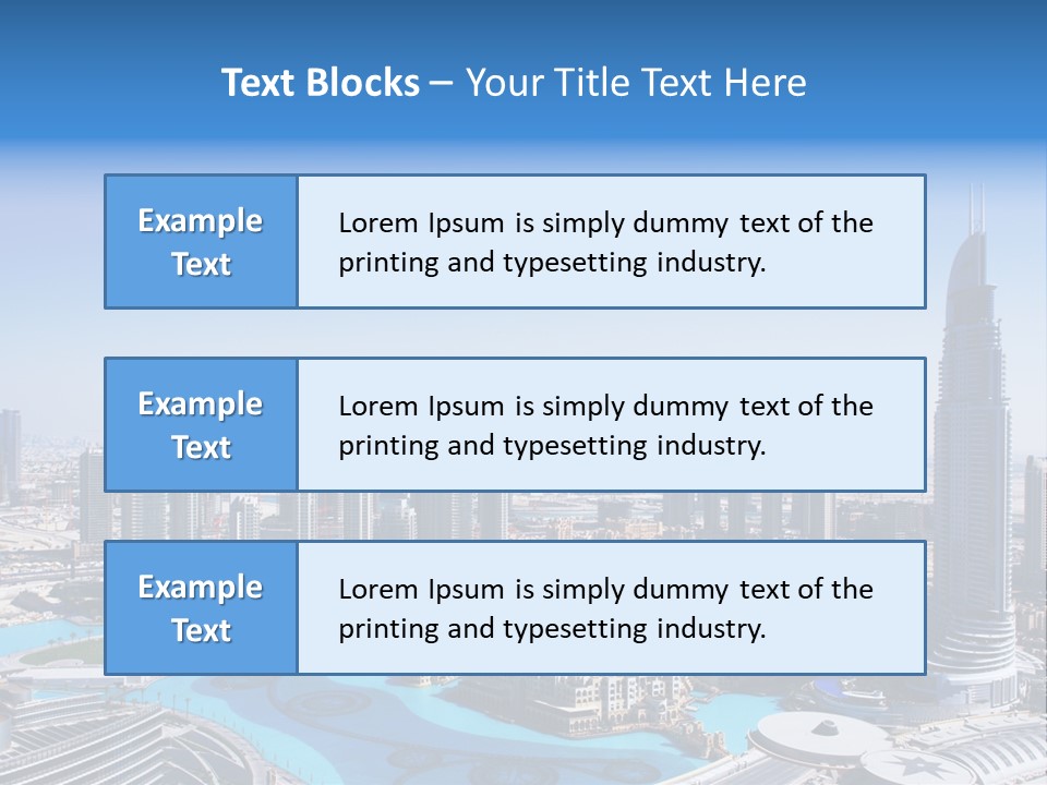 Structure Arabian Building PowerPoint Template