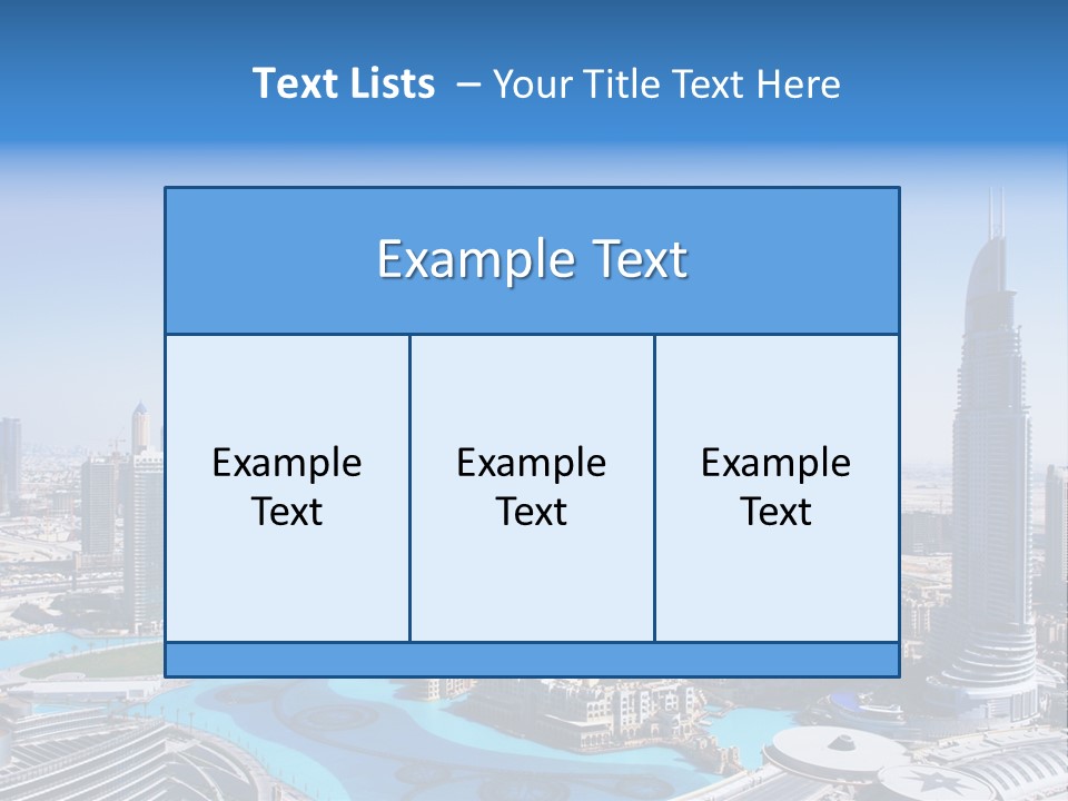 Structure Arabian Building PowerPoint Template