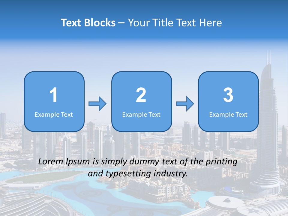Structure Arabian Building PowerPoint Template