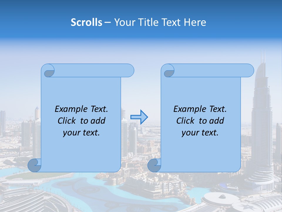 Structure Arabian Building PowerPoint Template