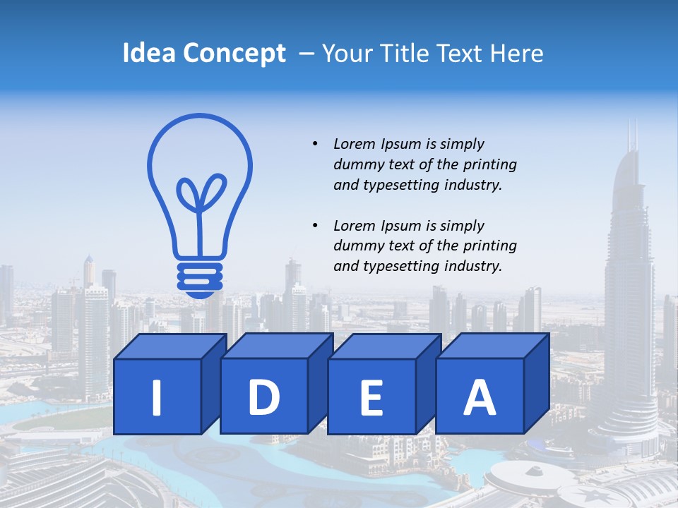 Structure Arabian Building PowerPoint Template