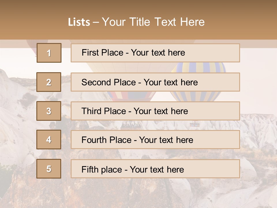 Nobody Cappadocia People PowerPoint Template