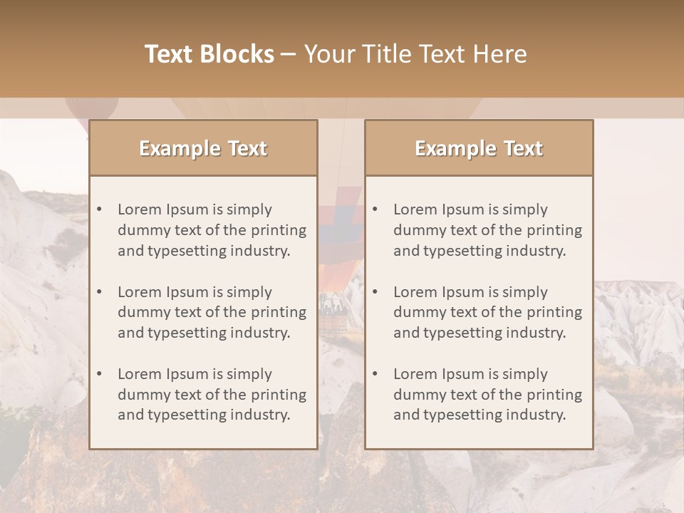 Nobody Cappadocia People PowerPoint Template