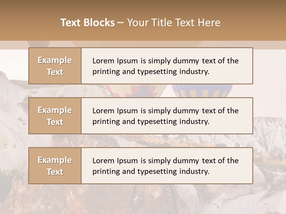 Nobody Cappadocia People PowerPoint Template
