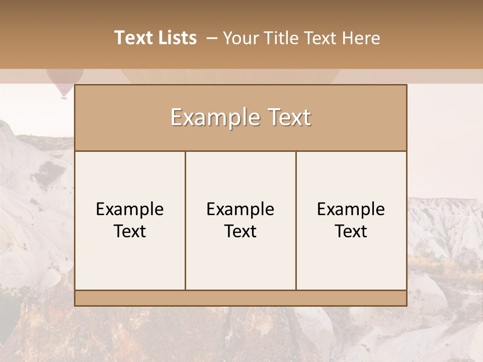 Nobody Cappadocia People PowerPoint Template
