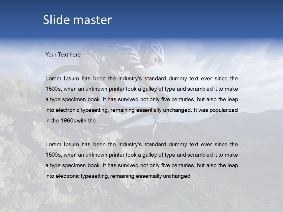 Athlete Exercise Fast PowerPoint Template