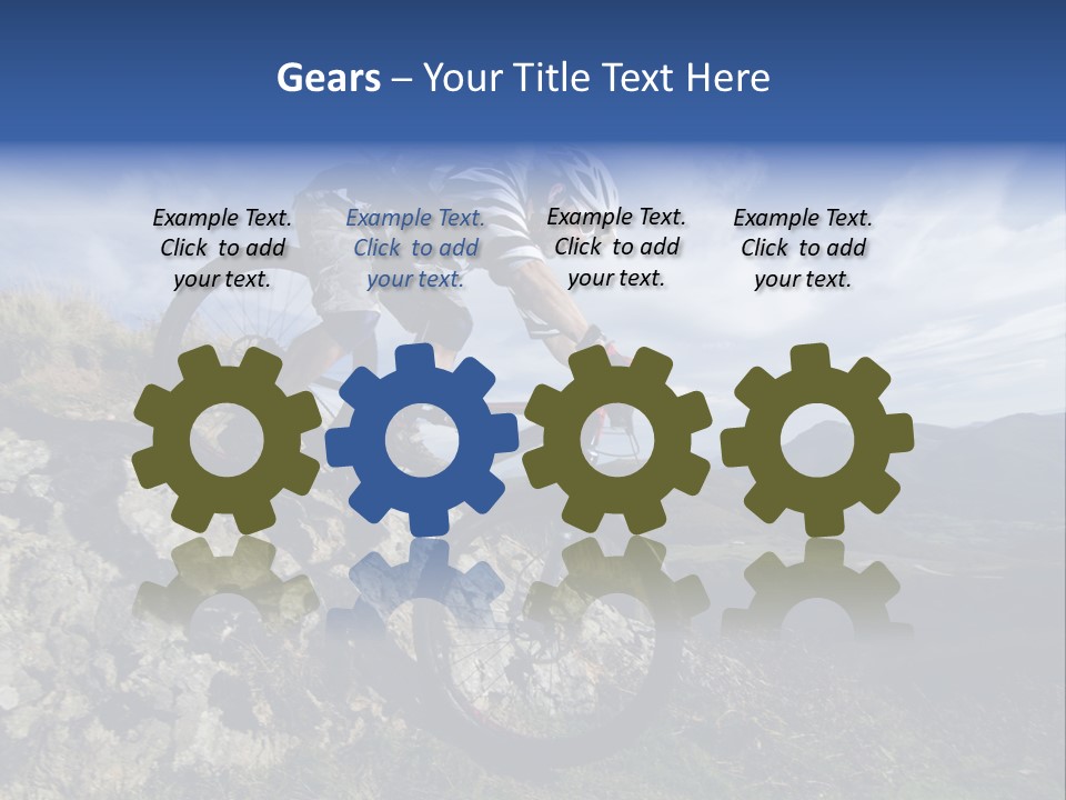 Athlete Exercise Fast PowerPoint Template