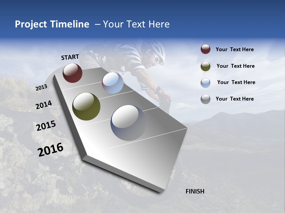 Athlete Exercise Fast PowerPoint Template