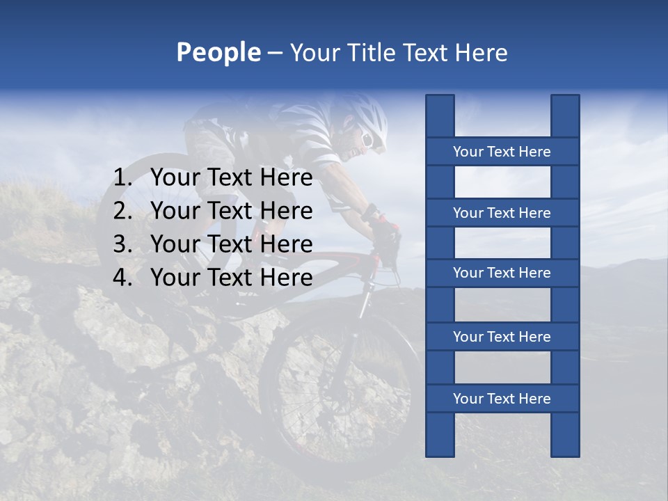 Athlete Exercise Fast PowerPoint Template