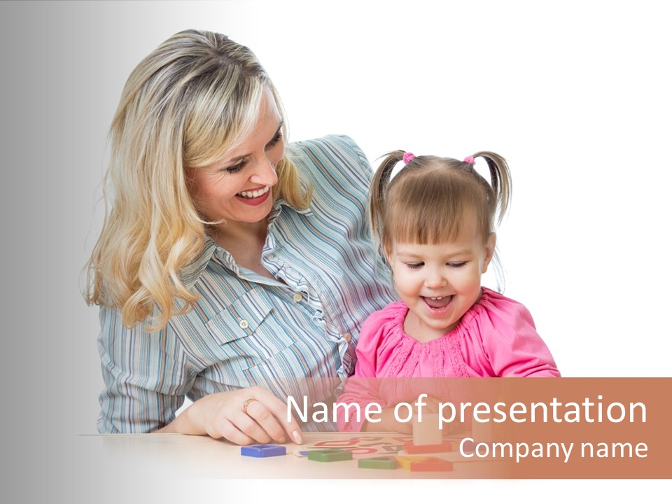 Kid Studio Shot Child PowerPoint Template