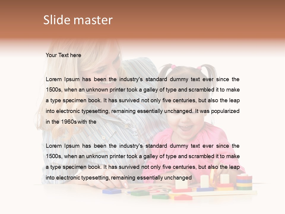 Kid Studio Shot Child PowerPoint Template