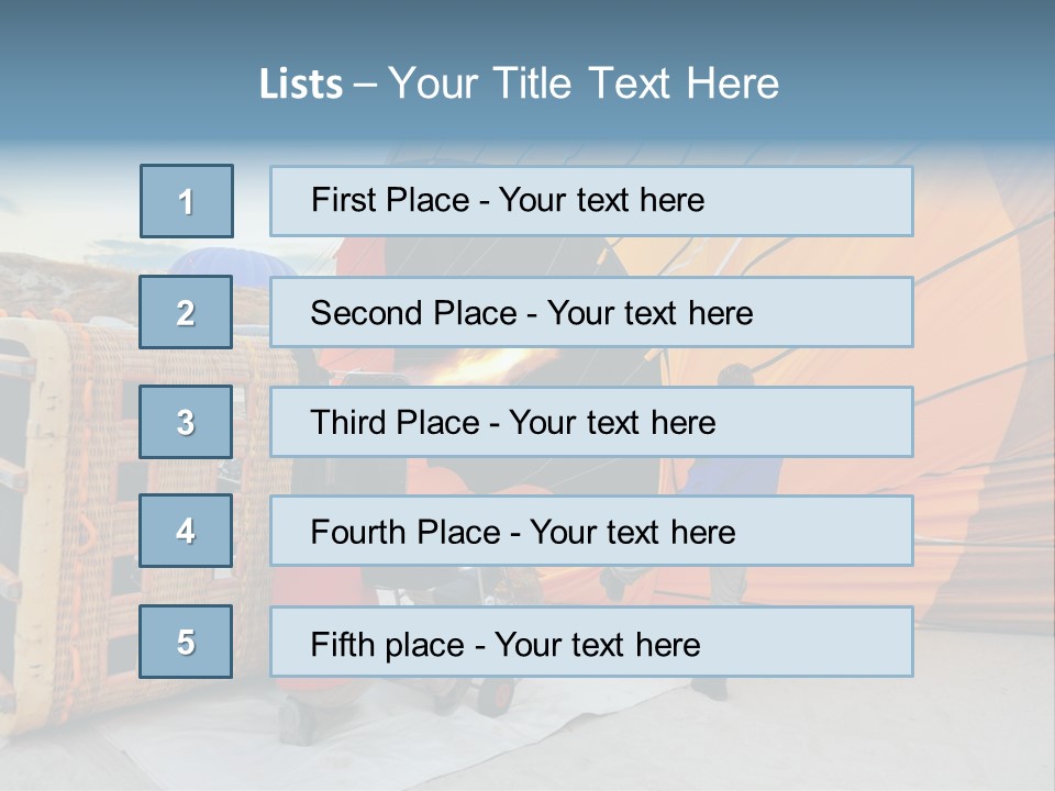 Flame Cappadocia Travel PowerPoint Template