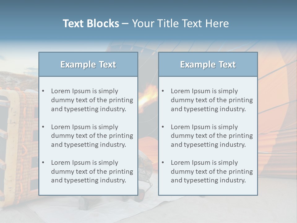 Flame Cappadocia Travel PowerPoint Template