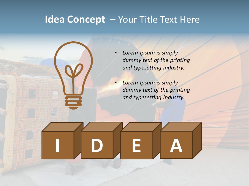 Flame Cappadocia Travel PowerPoint Template