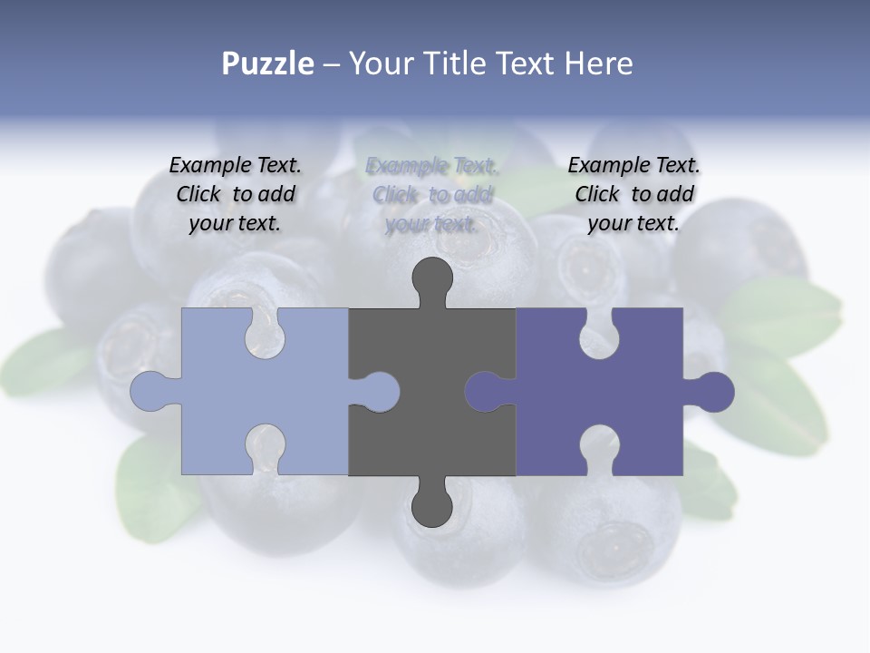 Fresh Dessert Huckleberry PowerPoint Template