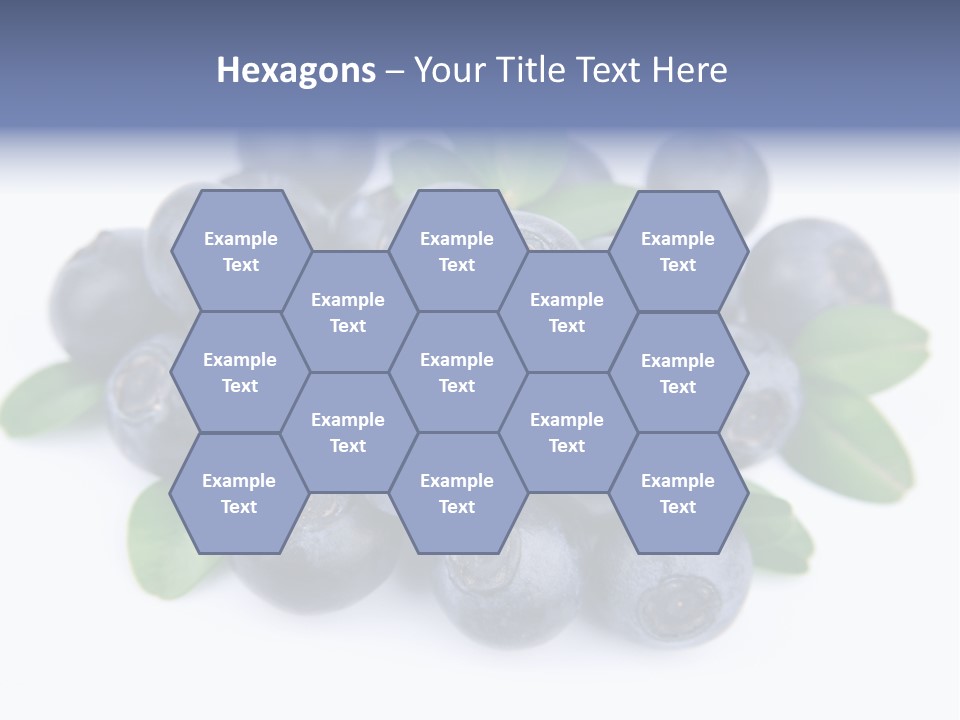 Fresh Dessert Huckleberry PowerPoint Template