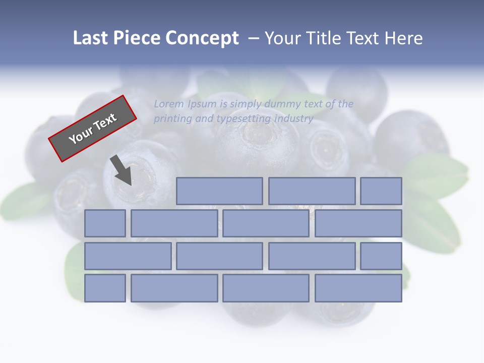 Fresh Dessert Huckleberry PowerPoint Template