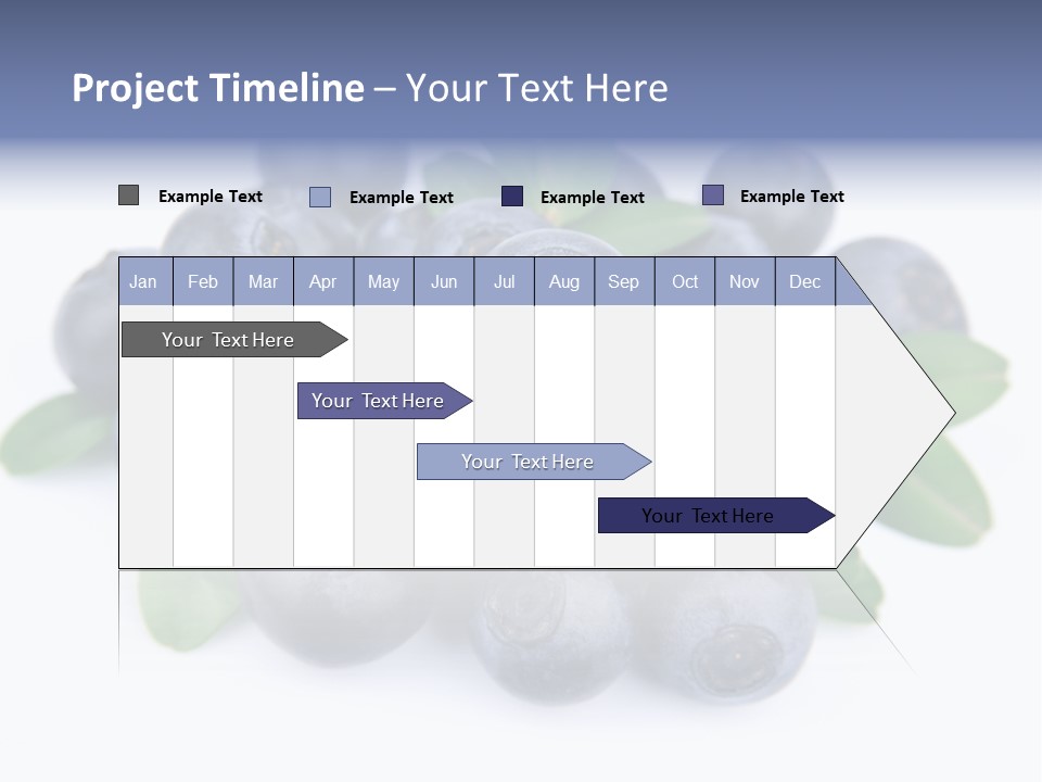 Fresh Dessert Huckleberry PowerPoint Template